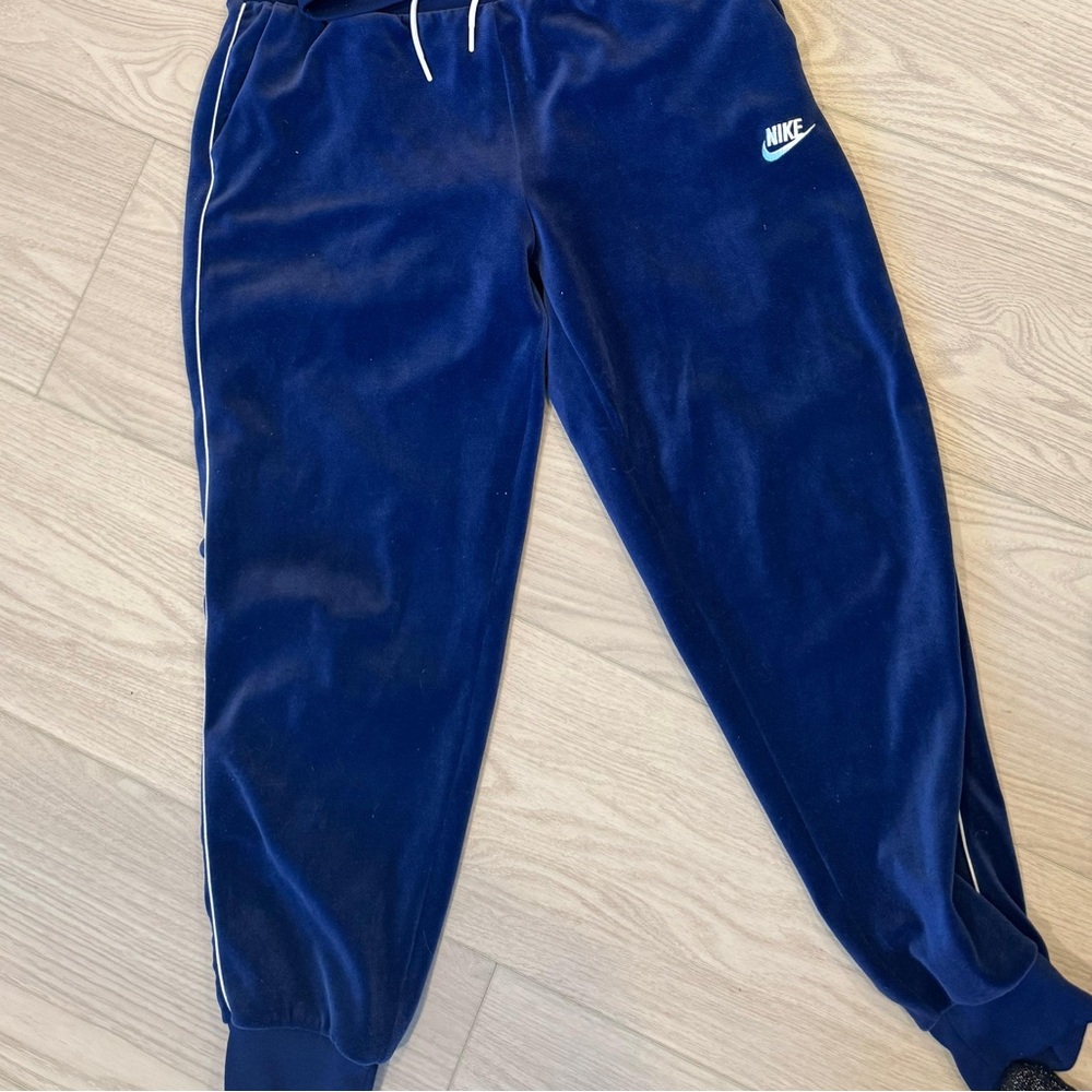 Nike Royal Blue Velour Tracksuit - Picture 2 of 2